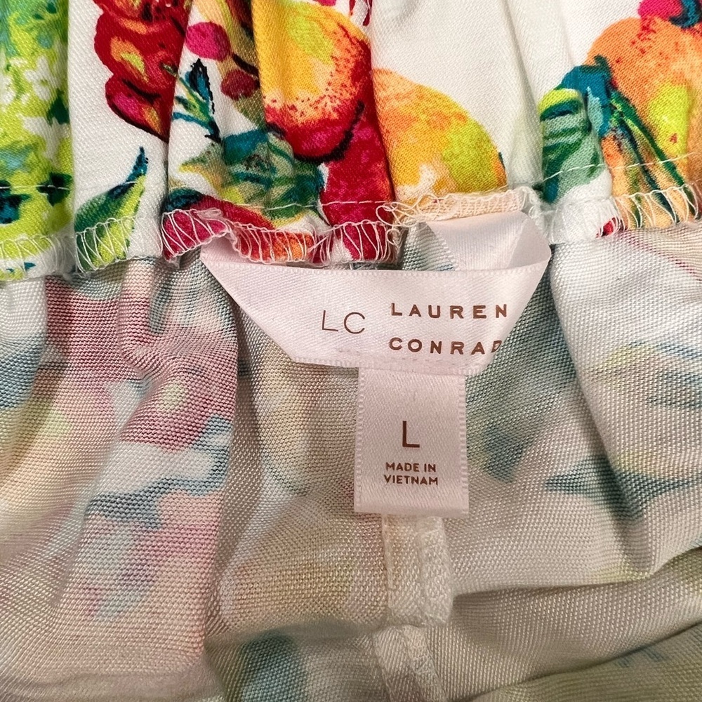 White Floral Fruit Print Shorts - Picture 15 of 16